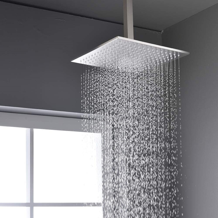 2 Handle Shower Bathroom Fixtures In Brushed Nickel Finish